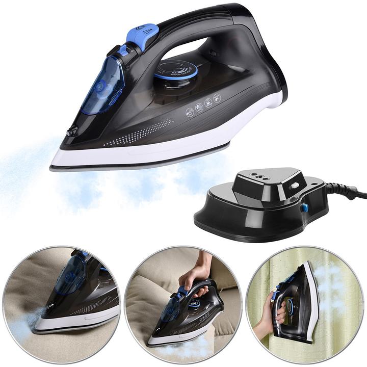 Immagine prodotto Sichler Ferro da stiro a vapore senza filo 2in1 con stazione base (2200 W, 40 g/min)