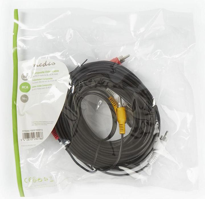 Immagine prodotto Nedis Cavo video composito, 3x spina cinch (10 m, Cinch)