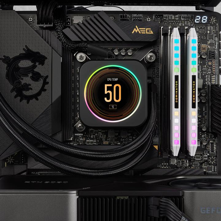 Immagine prodotto Corsair Dominator Platinum RGB (2 x 16GB, 6200 MHz, RAM DDR5, DIMM)