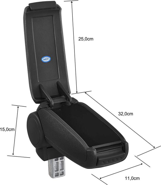 Produktbild Pro-Tec Mittelarmlehne Seat Mii mit Staufach Textil