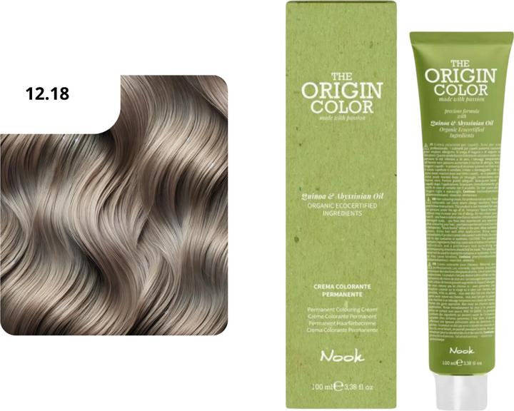 Image du produit Nook Coloration des cheveux Origin Color (12.18 Super-éclaircissant Frêne mat)