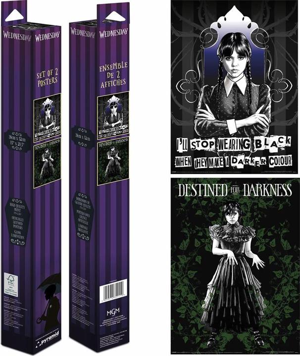 Produktbild Pyramid MERCREDI - Mercredi Addams - Set 2 Posters 52 x 38cm