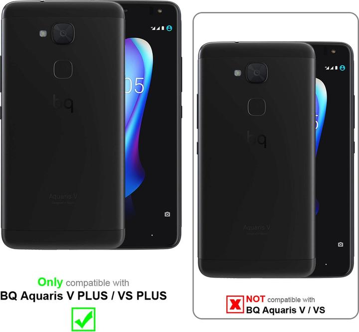 Actual product image Cadorabo display protection glass (1 Piece, BQ Aquaris V, BQ Aquaris VS Plus)