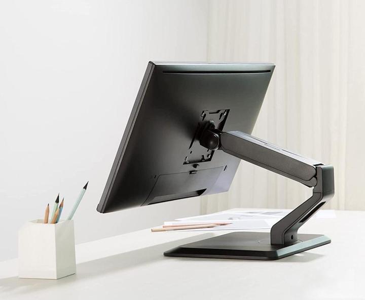 Actual product image Techly Desk Mount for 1 Touchscreen 17-32inch 43-81cm black (Table, 32")