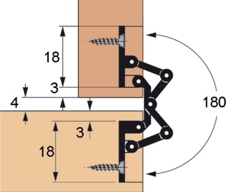 Actual product image OK-Line Furniture hinges SEPA