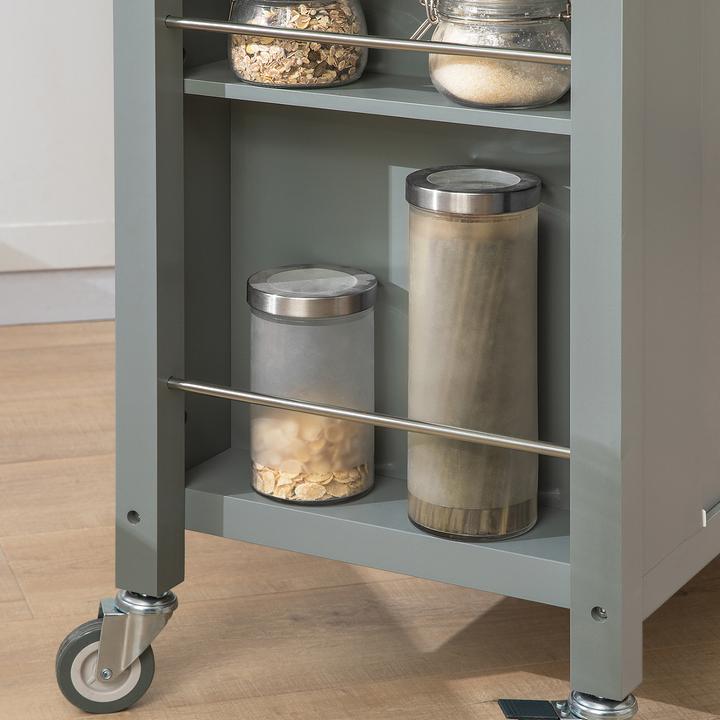 Image du produit SoBuy Chariot de cuisine FKW108-HG, Gris
