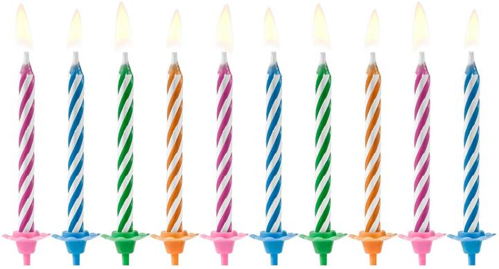 Partydeco Candele di compleanno Magic-Mix 10 pezzi (10 x)