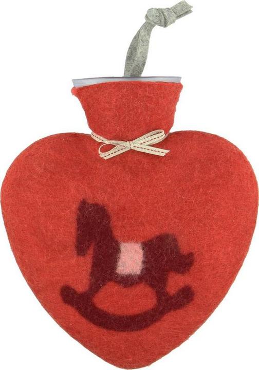 Actual product image Dorothee Lehnen Hot water bottle rocking horse, strawberry (0.70 l)