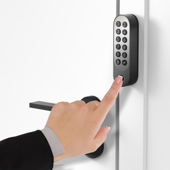 Image du produit Aqara Smart Lock U200 noir, EL-D02E (Clé, Empreinte digitale, Bluetooth, Smartphone, Combinaison électronique de chiffres, Carte clé)
