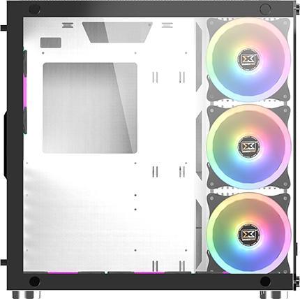 Image du produit Xigmatek Boitier Moyen Tour ATX compatible Aquarius Plus RGB avec panneaux vitrés (Blanc) (mATX, Mini-ITX, ATX)