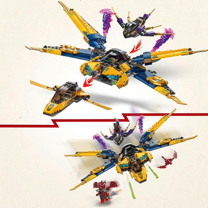 Actual product image LEGO Ras und Arins Super-Sturmflieger (71833, LEGO Ninjago)