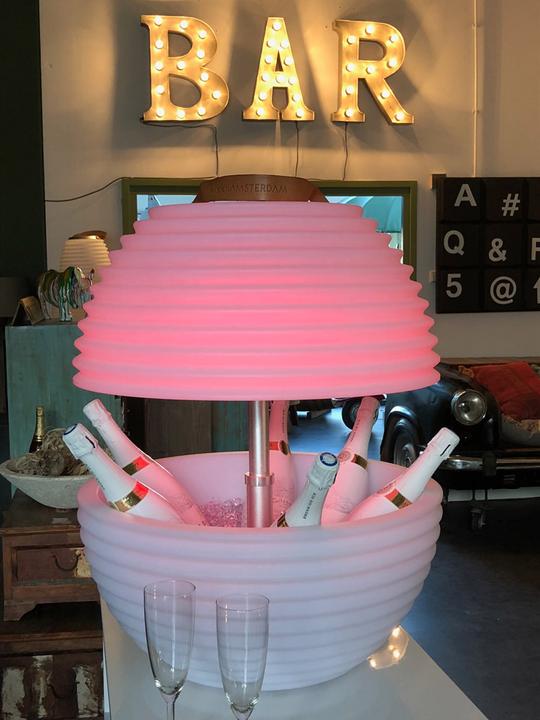 Immagine prodotto Nikki.Amsterdam The.Bowl | Lampada con altoparlante Bluetooth® e refrigeratore per vino (Batteria ricaricabile)