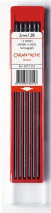 Produktbild Caran d'Ache Technograph-Minen (Ersatzmine, Grau, 2 mm)