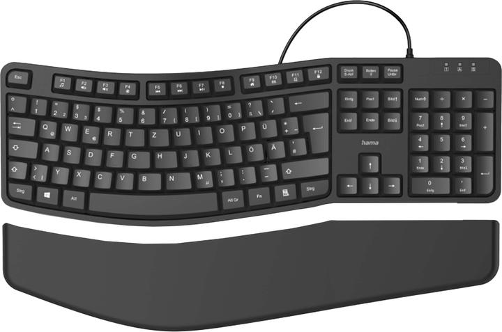 Hama EKC-400 mit Handballenauflage, schwarz (DE, Kabelgebunden)
