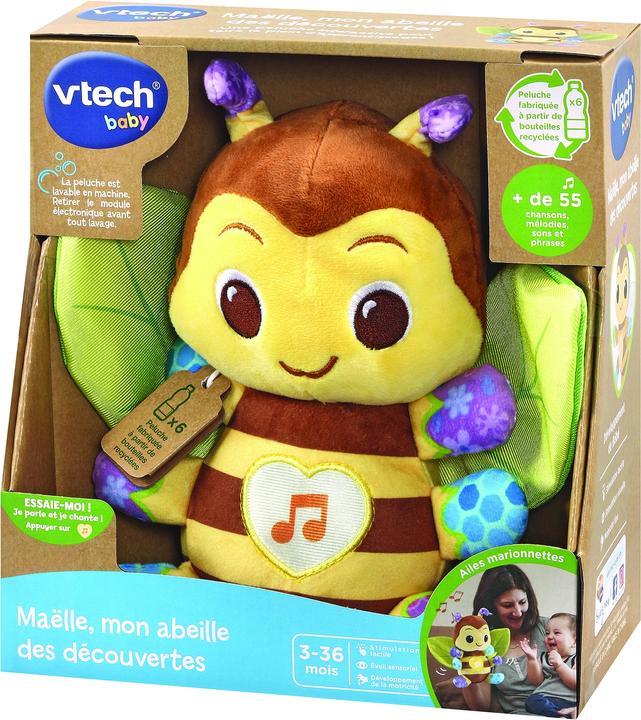 Produktbild VTech Maëlle, mon abeille des découvertes (bouteilles plastique recyclées) (24.50 cm)