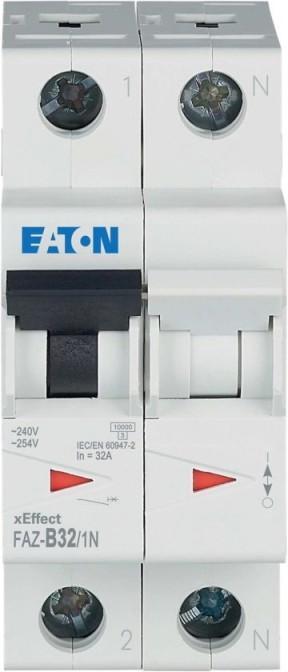 Produktbild Eaton MOE FAZ-B32/1N LS-Schalter 32A 1+N-p B-Char