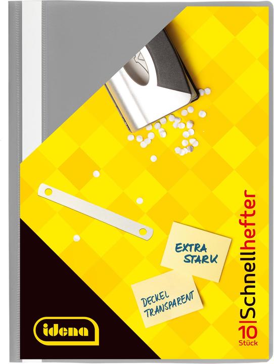 Image du produit Idena Schnellhefter PP extra stark dunkelgrau DIN A4 (A4)