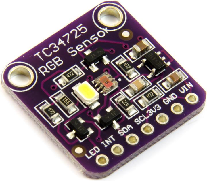Actual product image Purecrea RGB colour sensor TCS34725 with IR filter and LED