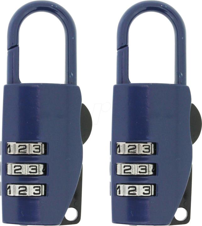 Immagine prodotto Move Serratura combinata, set da 2 blu (Calza a compressione)