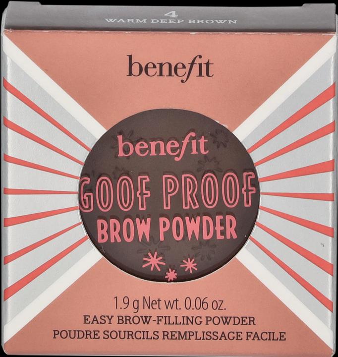 Productafbeelding BeneFit Cosmetics Goof Proof Wenkbrauwpoeder (4 Warm diepbruin)