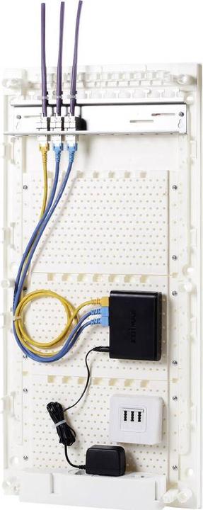 Actual product image F-Tronic Communication distributor JUMBO36K, 3-row, white Distribution box for multimedia applications