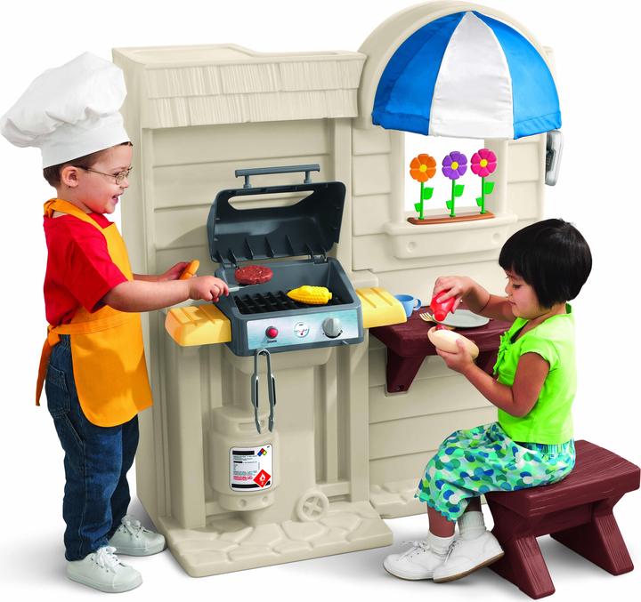 Actual product image Little Tikes Deluxe 2-in-1 play and barbecue kitchen