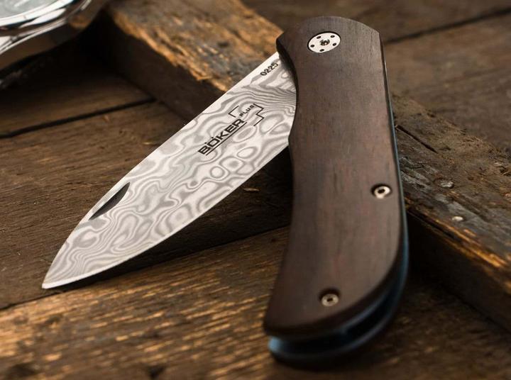 Actual product image Böker Exskelibur II Cocobolo Damascus (7 cm)