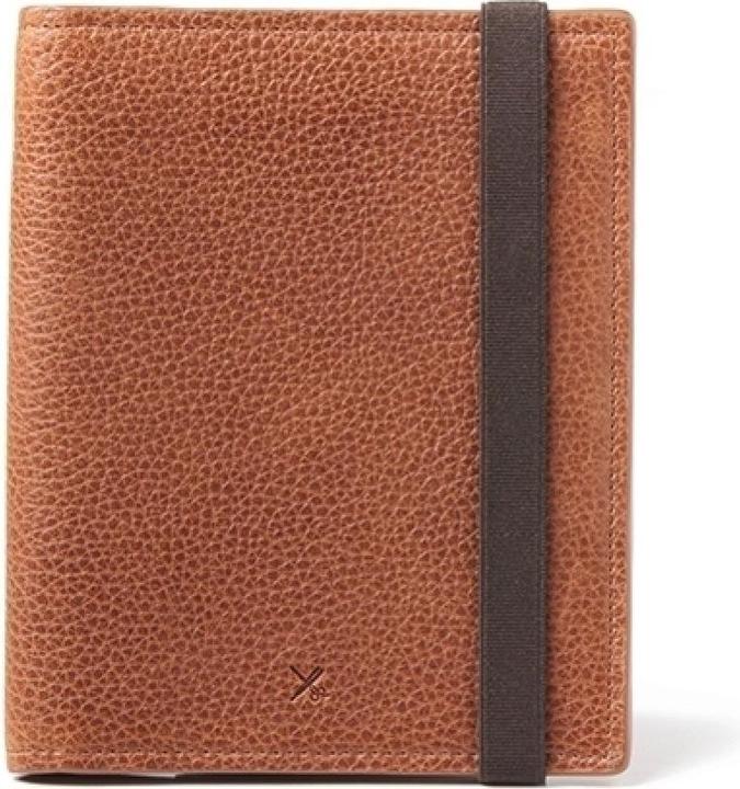 Produktbild Barber Shop Passport Etui, genarbtes braunes Leder