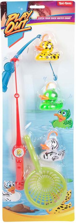 Immagine prodotto Toi-Toys Gioco di pesca con anatre canna da pesca 35 cm, rete, 3 anatre con magnete, da 3 anni