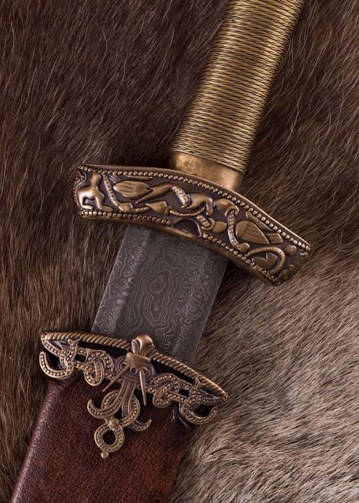 Produktbild Battle Merchant Wikingerschwert aus Dybäck Damaststahl
