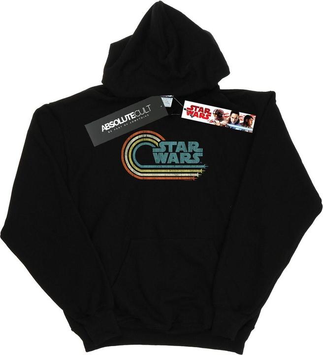 Immagine prodotto Star Wars Retro Wave Logo Felpa con Cappuccio Uomo (L)