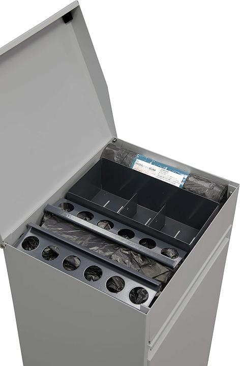 Immagine prodotto Arregui Cestino per rifiuti con maniglia, 2x17L (34 L), grigio chiaro (34 l)