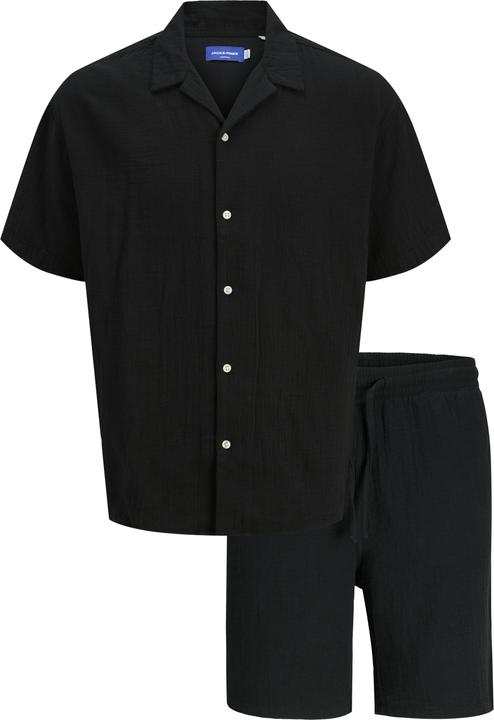 Jack & Jones Hemd JOREASTER PATRAS Kurzarmhemd/Shorts SET
