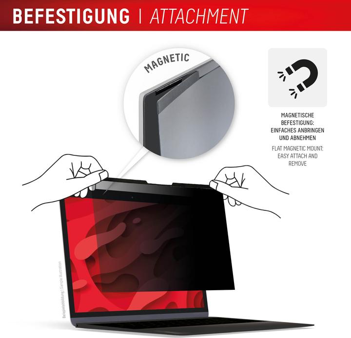 Actual product image Displex Privacy Safe, Laptop Blickschutzfilter (12.50", 3 : 2)