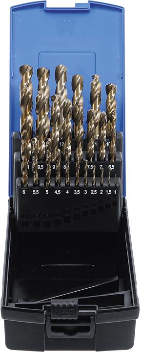 Image du produit BGS Boite de forets hélicoïdaux HSS-G M35 acier de cobalt 1 - 13 mm 25 pièces (1 mm - 13 mm)