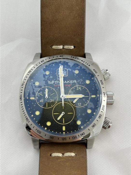 Actual product image Spinnaker SP-5068-02 Hull Chronograph 42mm 10ATM (Chronograph, 42 mm)