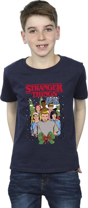 Produktbild Netflix Stranger Things Christmas Poster TShirt Jungen (152, 158)