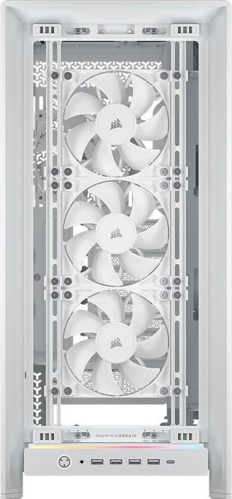 Produktbild Corsair FRAME 5000D RS WHITE MID CASE (mATX, Mini-ITX, ATX, E-ATX)
