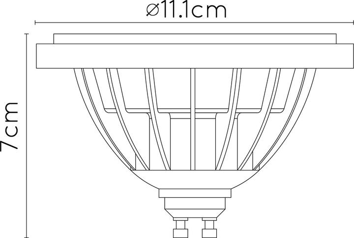 Produktbild Lucide schwarz (GU10, 12 W, 820 lm, 1 x, G)