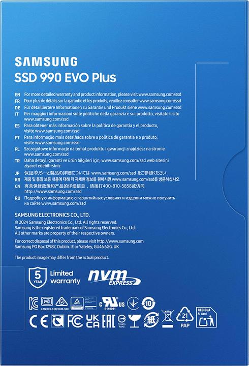 Produktbild Samsung 990 EVO Plus (4000 GB, M.2 2280)