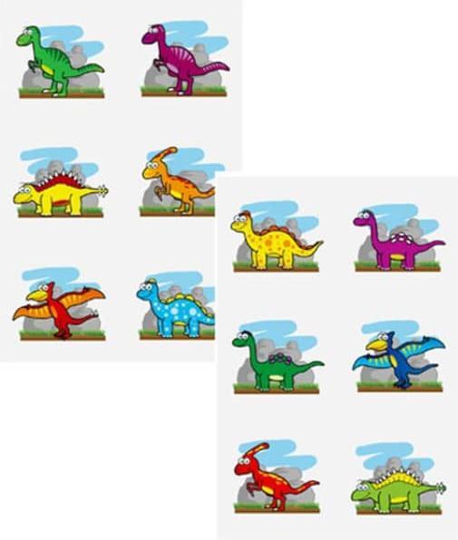 Produktbild Henbrandt 6 Süsse Dinosaurier Tattoos 4cm