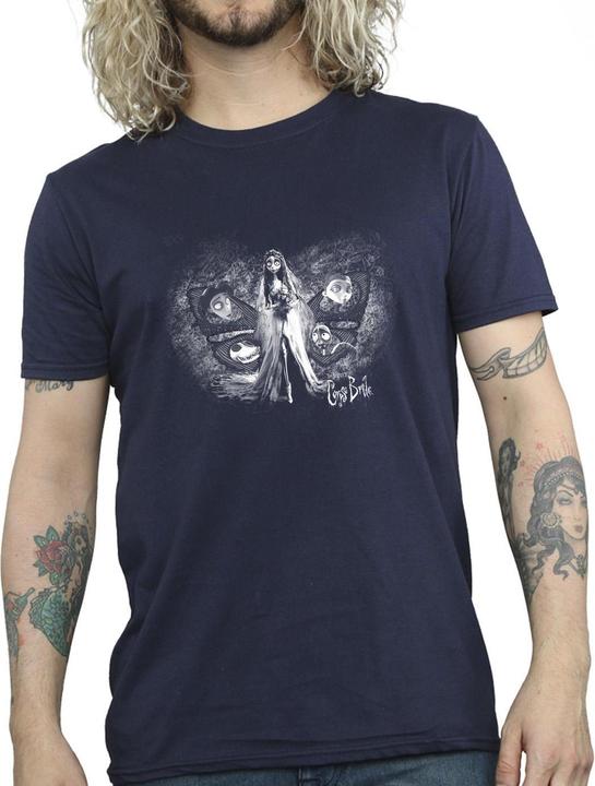 Immagine prodotto Corpse Bride Emily Butterfly Maglietta Uomo (3XL)