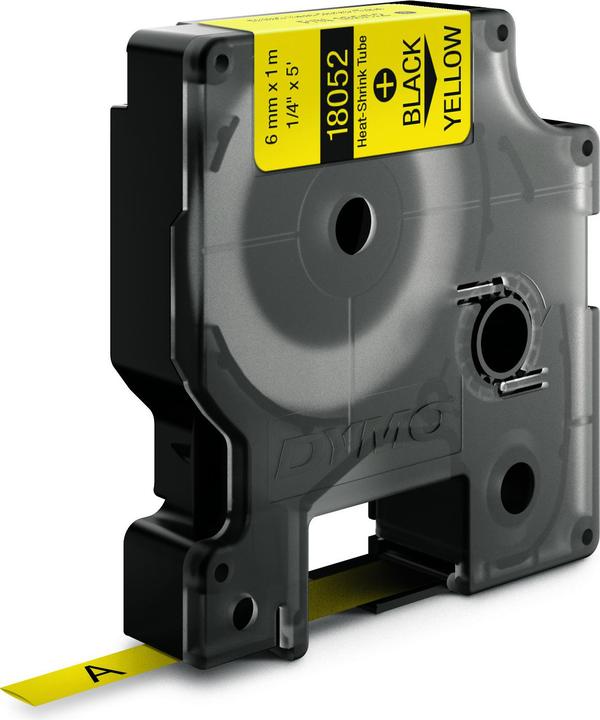 Produktbild Dymo Rhino Heissschrumpfschlauch, gelb (0.60 cm, Gelb)