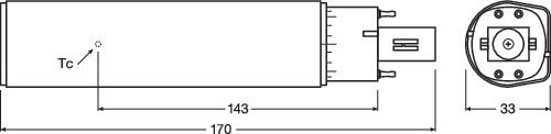 Image du produit Osram Dulux (G24q-3, 10 W, 990 lm, 10 x, F)