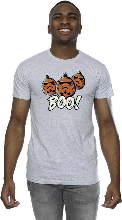 Actual product image Star Wars Mens Boo! Stormtrooper Pumpkin T-Shirt (S)