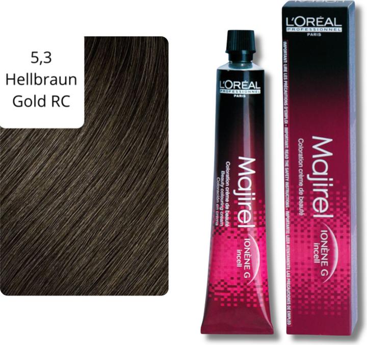 Actual product image L'Oréal Professionnel Majirel (5.3 Light Brown Gold)