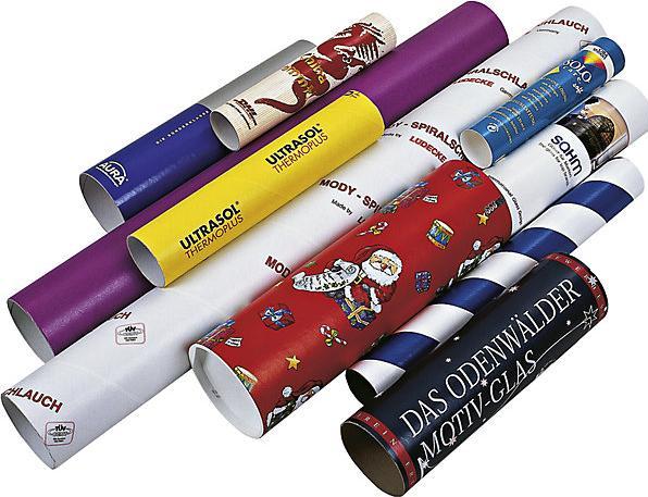 Actual product image kaiserkraft Mailing tube, with plastic cap and base, LxØ 1150 x 140 mm, brown, 4+ items. (1 x)