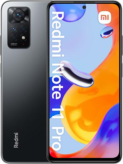 Xiaomi Redmi Note 11 Pro (128 GB, Grey, 6.67", Hybrid Dual SIM, 108 Mpx, 4G)