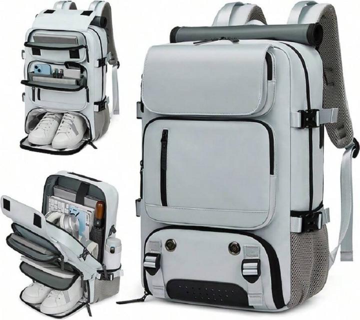Actual product image Only-Bags.Store Waterproof 40.64 Cm business laptop backpack, travel backpack with separate shoe bag, outdoor