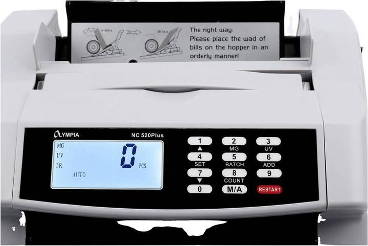 Image du produit Olympia Compteuse de billets et vérificatrice NC 520 Plus (Compteuse de billets)